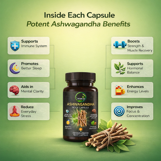 Ashwagandha Root Capsule Veg. Capsule 60 Nos.