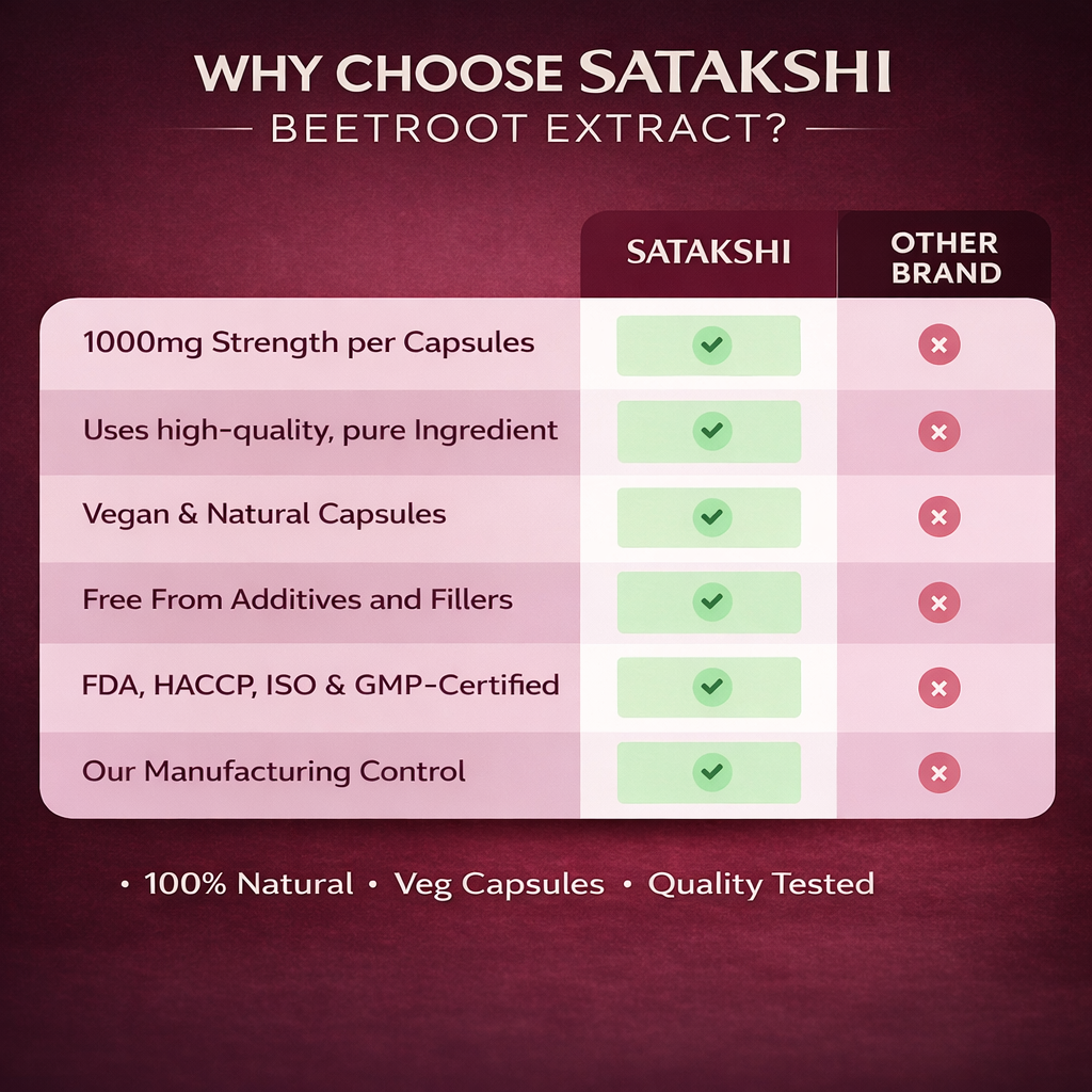 Satakshi Beetroot -Plant-Based Supplement 60 Veg. Capsule